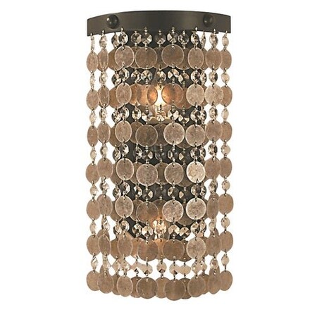 2-Light Antique Brass Naomi Sconce